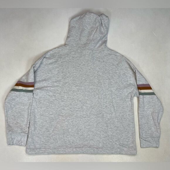 Madewell MWL Superbrushed Easygoing Hoodie Women Large Gray MC197 - Picture 2 of 5